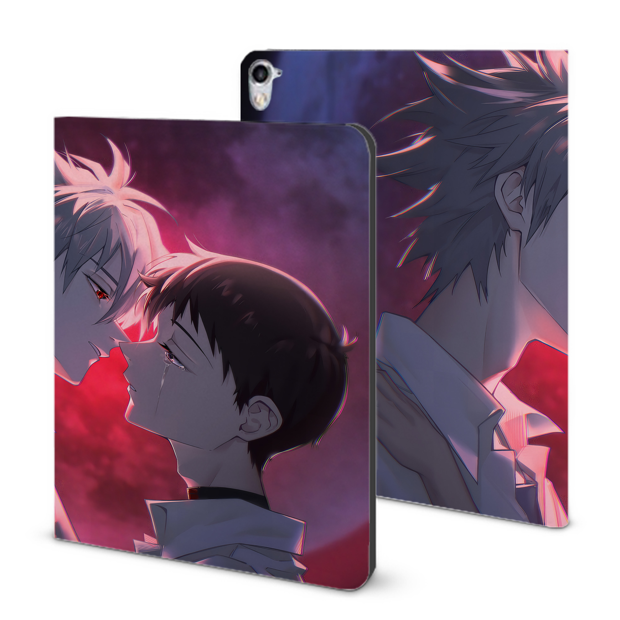 （画像用） EVA 新世紀エヴァンゲリオン IPad ケース ブック型 PUレザー TPU 耐衝撃 軽量 薄型 ペン収納なし 全面保護 IPad 各モデル対応